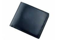 キプリス　コードバン&シラサギレザー　二つ折り財布