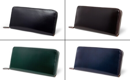 40代におすすめの財布のカラー「ブラック・ブラウン・グリーン・ネイビー」の例