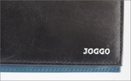 JOGGO（ジョッゴ）の財布の実物の縫製拡大写真　綺麗な箇所1